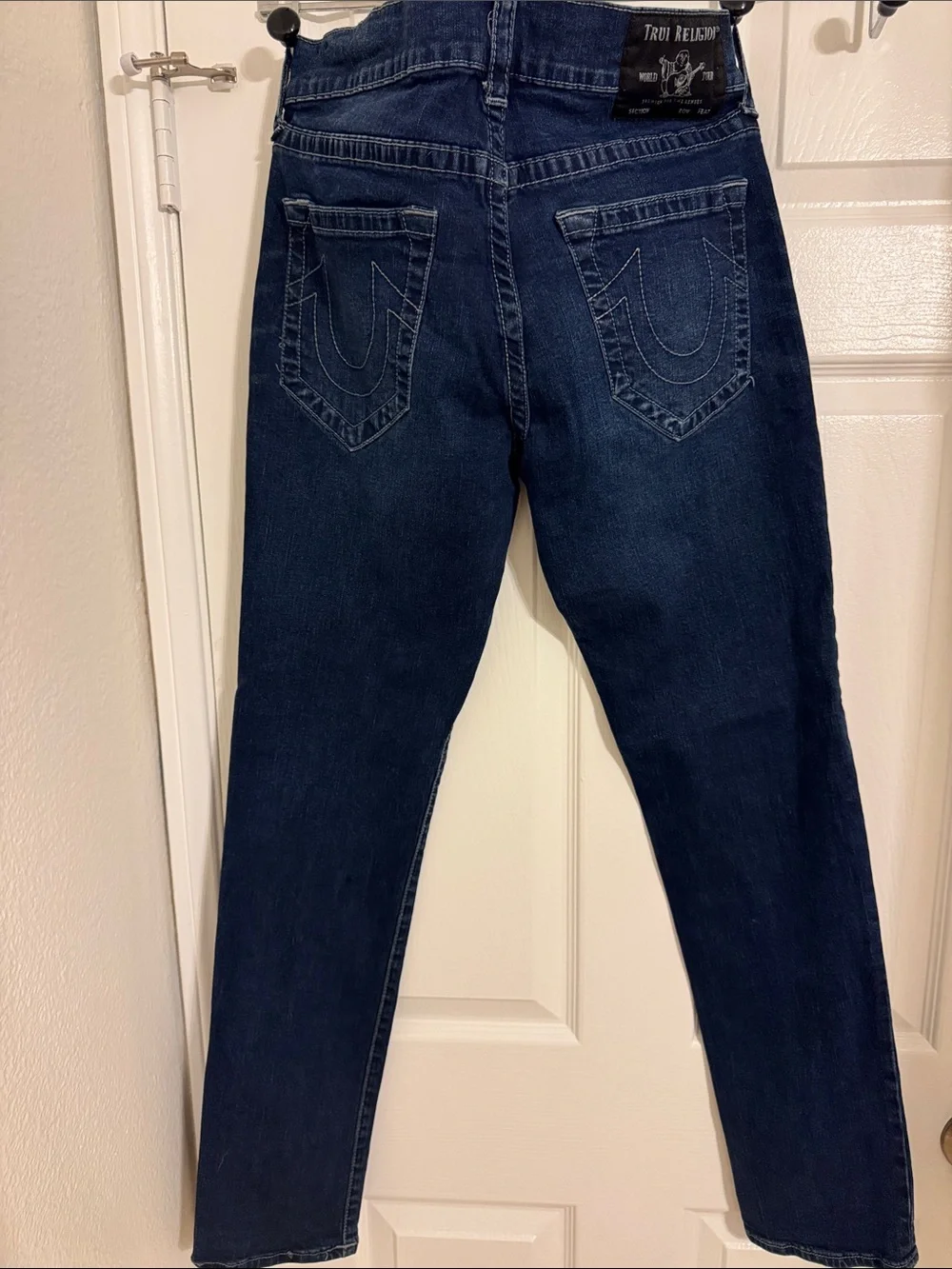 True Religion Dark Indigo Straight Leg Jeans